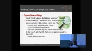 Offene Geodaten-Lage von Orten im Vergleich