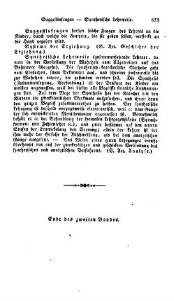 Systeme der Erziehung , (s. Art. Geschichte der Erziehung)