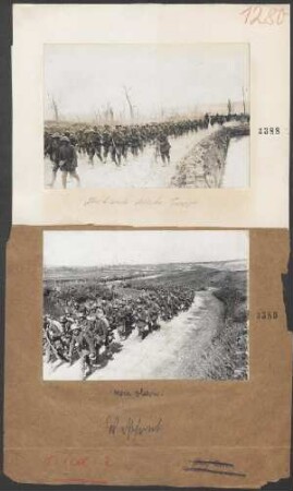 Marschierende deutsche Truppen