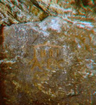 Tafel: "INRI A.E.C."