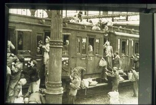 Bahnfahrt im Jahre 1945