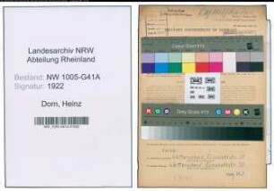 Entnazifizierung Heinz Dorn , geb. 10.04.1922 (Werkzeugmacher)
