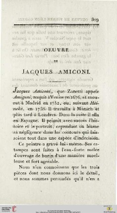 Oeuvre de Jacques Amiconi