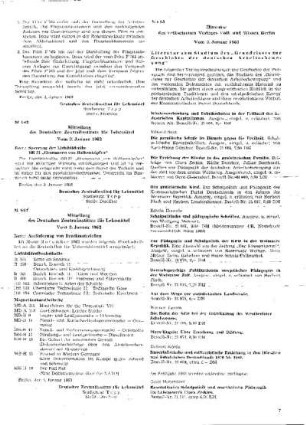 Mitteilung des Deutschen Zentralinstituts für Lehrmittel : 5/63 vom 3. Januar 1963 ; [Mitteilungen]