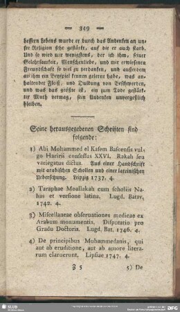 Seine herausgegebenen Schriften sind folgende