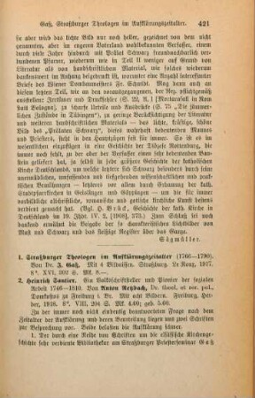 421-424 [Rezension] Gass, Joseph, Strassburger Theologen im Aufklaerungszeitalter