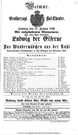 Ludwig der Eiserne oder: Das Wundermädchen aus der Ruhl