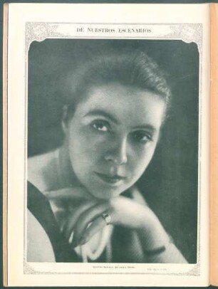 De nuestros escenários : Catalina Bárcena, del teatro Odeón.
