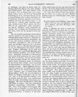 Mejer, O.: De titulo missionis apud catholicos. Königsberg: Bornträger 1848