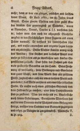 Allgemeines Künstlerlexikon oder Lebensbeschreibungen 223 berühmter Künstlern, Mahlern, und Kupferstechern etc. etc. und Anzeige ihrer Werke etc. etc., Erster Band. Albani - Cousin