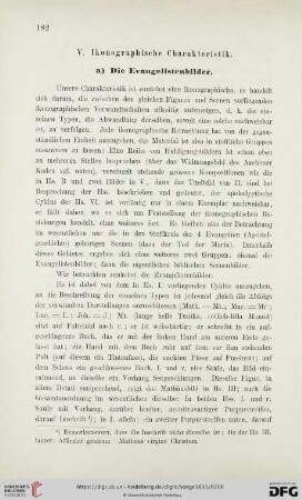 V. Ikonographische Charakteristik