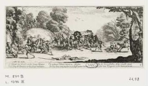 Überfall auf einen Reisewagen, Blatt 8 der Folge "Les misères et les malheurs de la guerre"