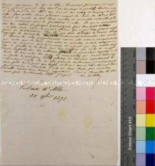 Schreiben des Statthalters Fernando Alvarez de Toledo Herzog von Alba betreffend Steuererhebungen in den Spanischen Niederlanden (in französischer Sprache)