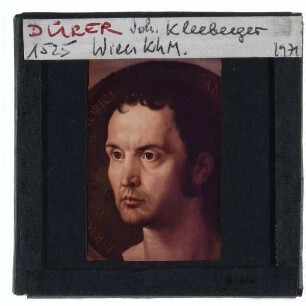 Dürer, Bildnis Johann Kleeberger (Wien KhM GG_850)