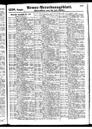 1558.Ausgabe. Mittwoch, 25. Juli 1917