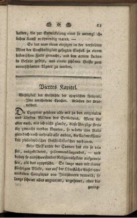 Viertes Kapitel. Wichtigkeit der Geschichte der egyptischen Religion ...