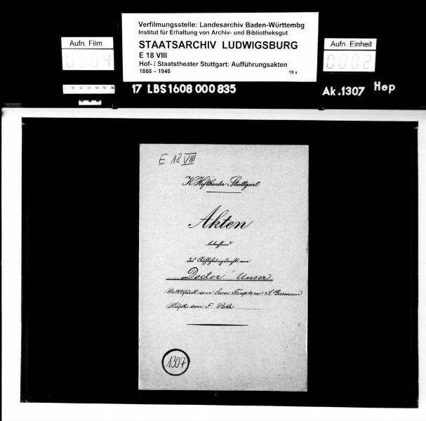 Unser Doctor. Volksstück von Leon Treptow und Louis Herrmann; Musik: Franz Roth