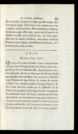 XXIX. De cours d'une riviere.
