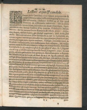 Lectori aequo & candido