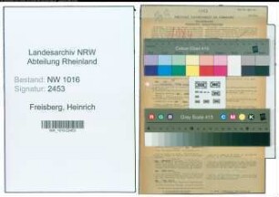 Entnazifizierung Heinrich Freisberg , geb. 04.02.1893 (Baecker)