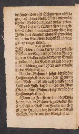 Das Fünffte.