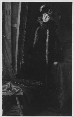 Atelier (Malerin vor der Staffelei)