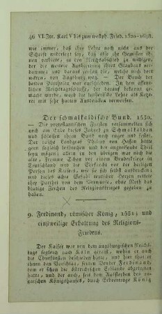 9. Ferdinand, römischer König, 1531; und einstweilige Erhaltung des Religions-Friedens