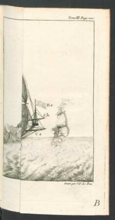 Tafel: Vaisseau portant toutes ses voiles.