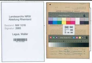 Entnazifizierung Walter Lagua , geb. 03.12.1905 (Zollsekretaer)