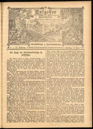 Ausgabe vom Sonntag, den 17. April 1904.