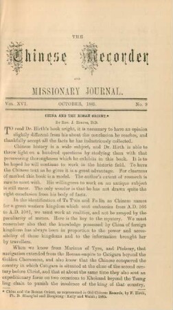 No. 9. October, 1885