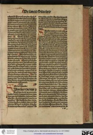 XII. De sancto Silvestro.