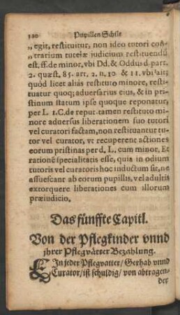 Das fünffte Capitl.