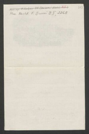 Brief an Ferruccio Busoni : 23.09.1916