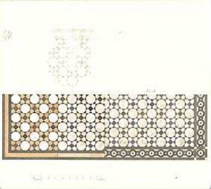 Gärtner, Friedrich von; Aschaffenburg; Pompejanisches Haus (Pompejanum) - Fußboden (Teilansicht)