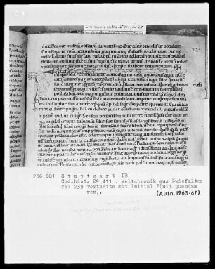 Ekkehardus Uraugiensis - Chronicon universale — Initiale F(uit quondam rex), Folio 239recto