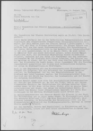 Kohlstetten-Kleinengstingen: Inspektionsbericht 1960
