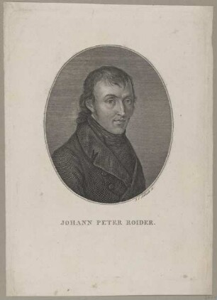 Bildnis des Johann Peter Roider