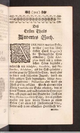 Eingang des Anderten Buches.
