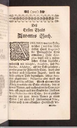 Eingang des Anderten Buches.