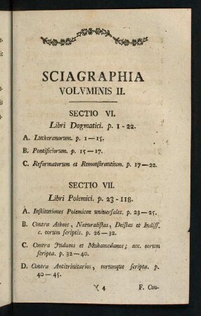 4r-6v, Sciagraphia Volumis II
