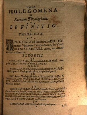 Joh. Adami Scherzeri Egrani, ... Systema Theologiae : XXIX. Definitionibus Absolutum ; Accedunt Scripturae Rerum Ac Verborum Indices