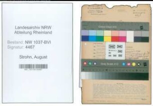 Entnazifizierung August Strohn , geb. 05.08.1901 (Kaufmann)