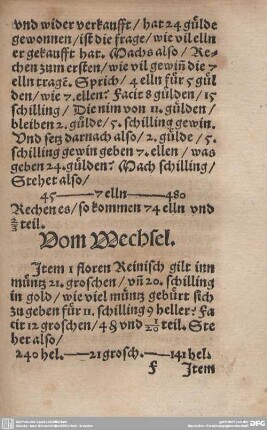 Vom Wechsel.