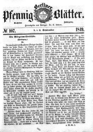 No. 107, 5. u. 6. September