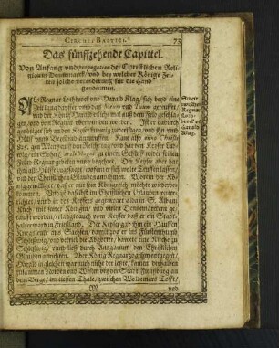 [Das fünffzehende- sechszehende Capittel.]