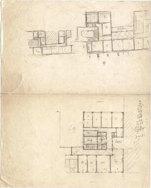 Hildebrand, Adolf von; Garmisch-Partenkirchen; Wohnhaus Riedberg für Hermann Levi - Grundrisse
