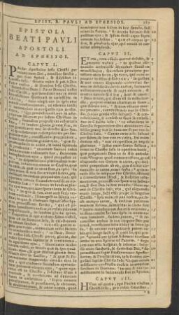 Epistola Beati Pavli Apostoli Ad Ephesios.