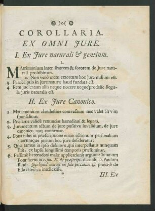 Corollaria. Ex Omni Iure.