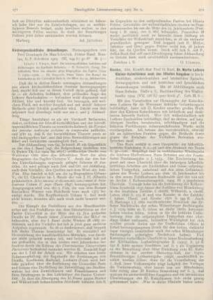 271-272 [Rezension] Sdralek, Max (Hrsg.), Kirchengeschichtliche Abhandlungen. Dritter Band